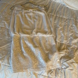 White cocktail dress